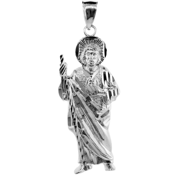 White Gold St. Jude Pendant
