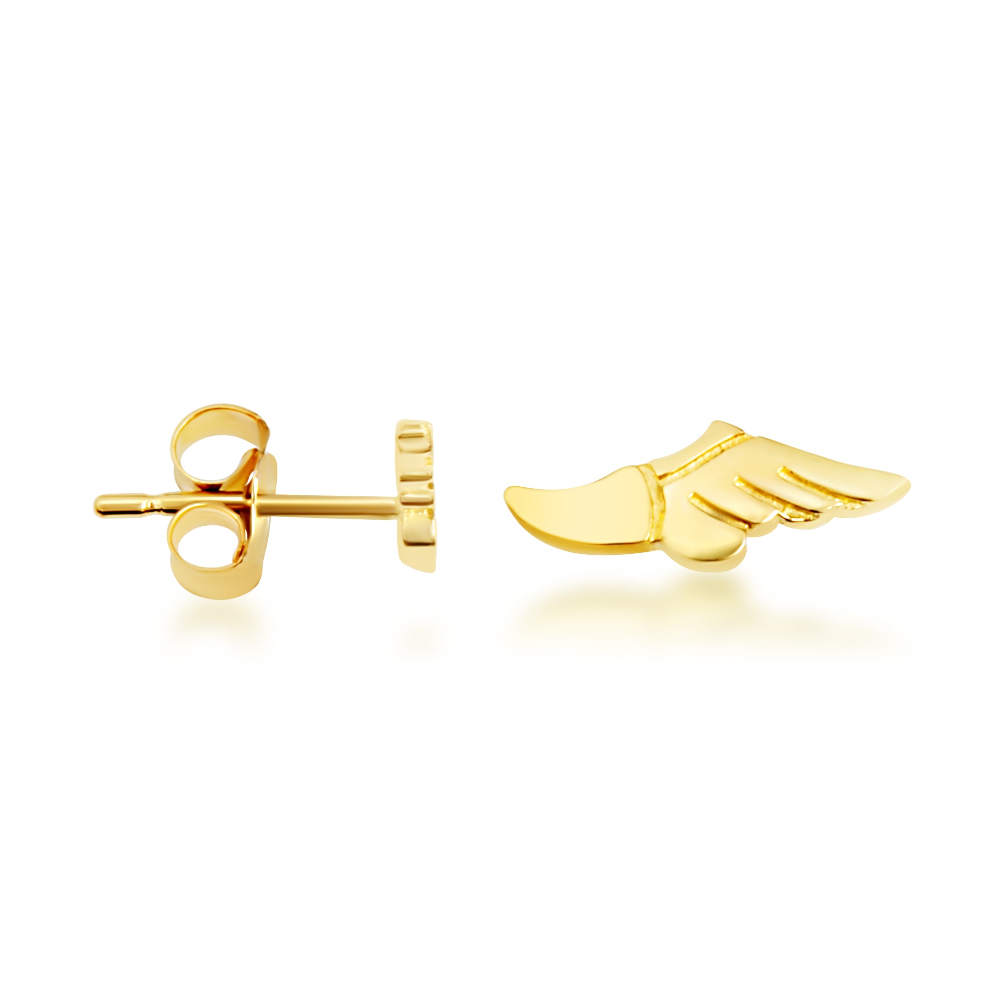 Yellow Gold Achilles' Heel Stud Earrings