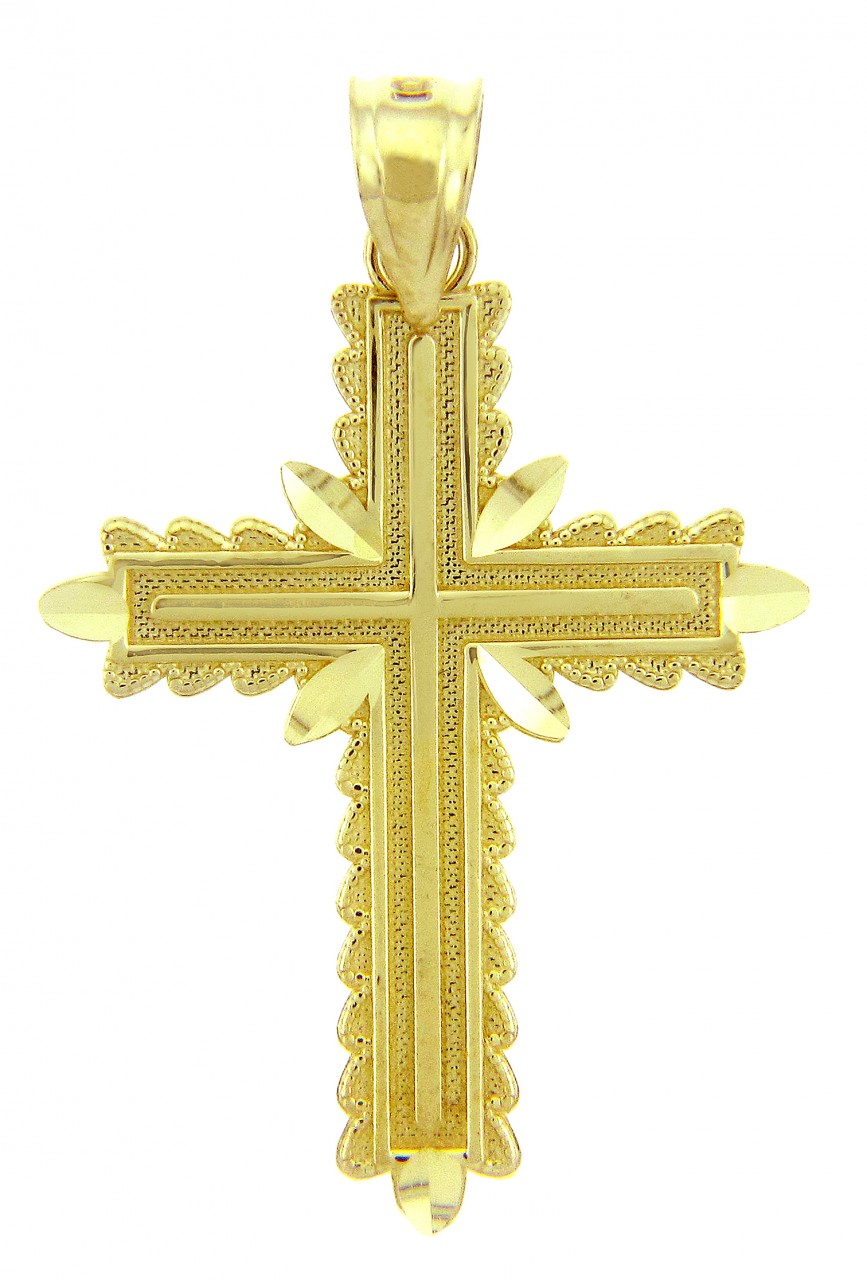 Yellow Gold Christian Cross