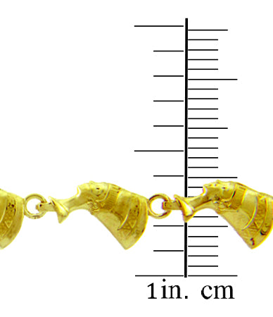 Yellow Gold Cleopatra Bracelet, view 4