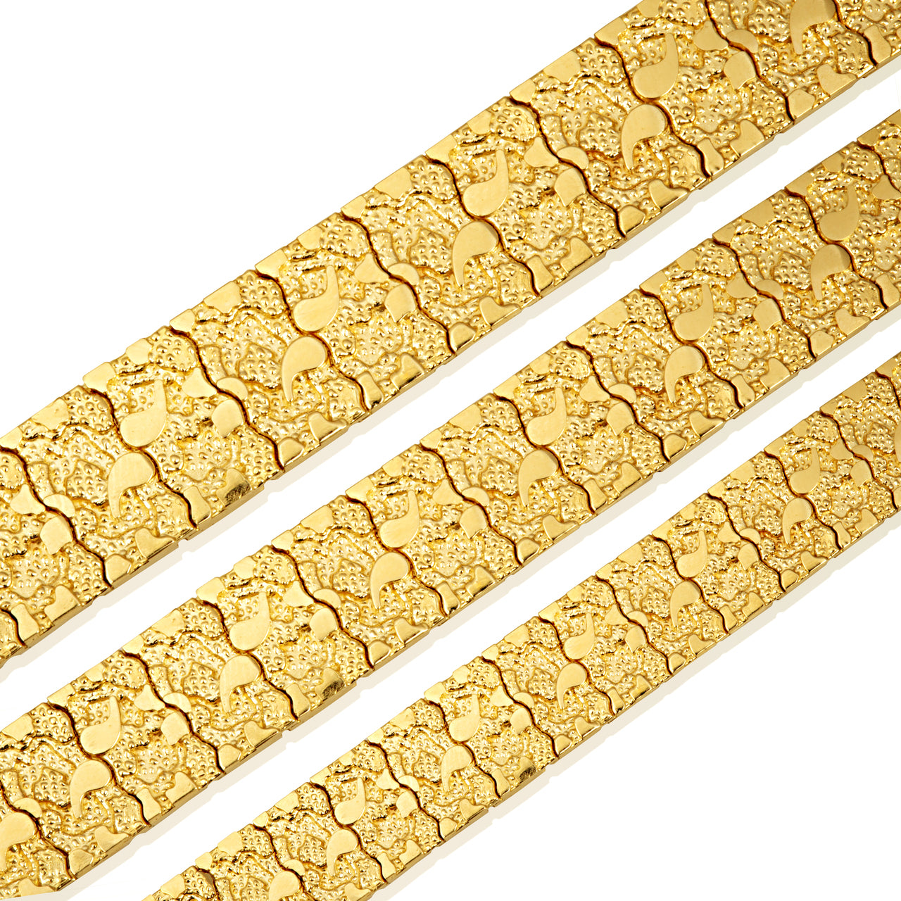 Yellow Gold Nugget Bracelet