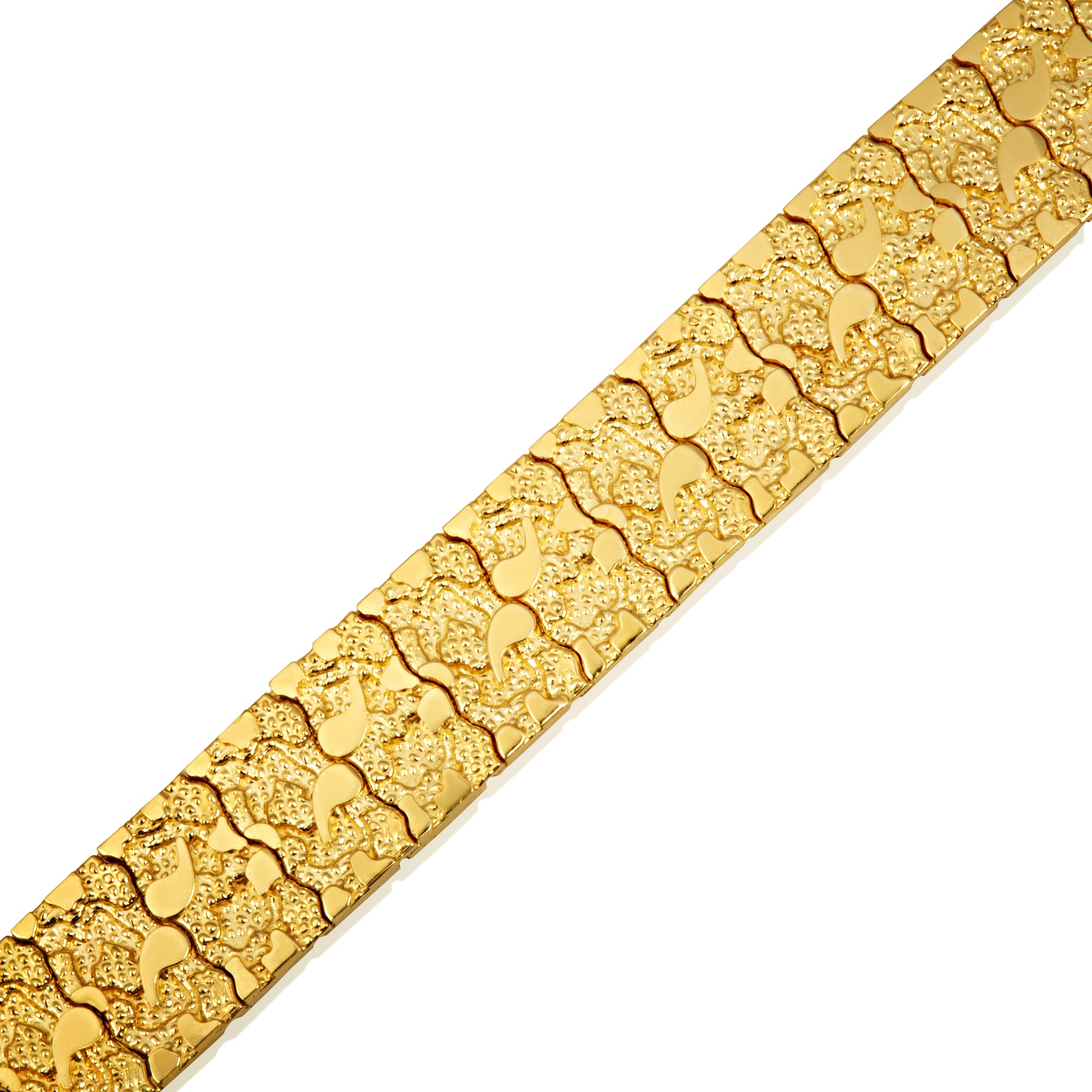 Yellow Gold Nugget Bracelet, view 2