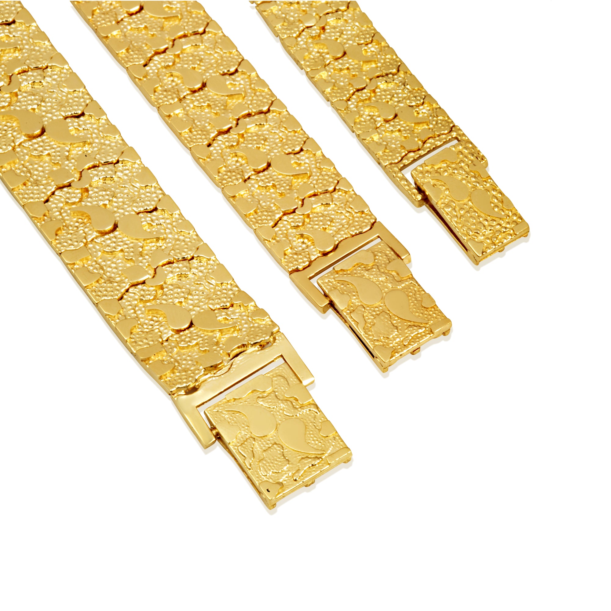 Yellow Gold Nugget Bracelet, view 7