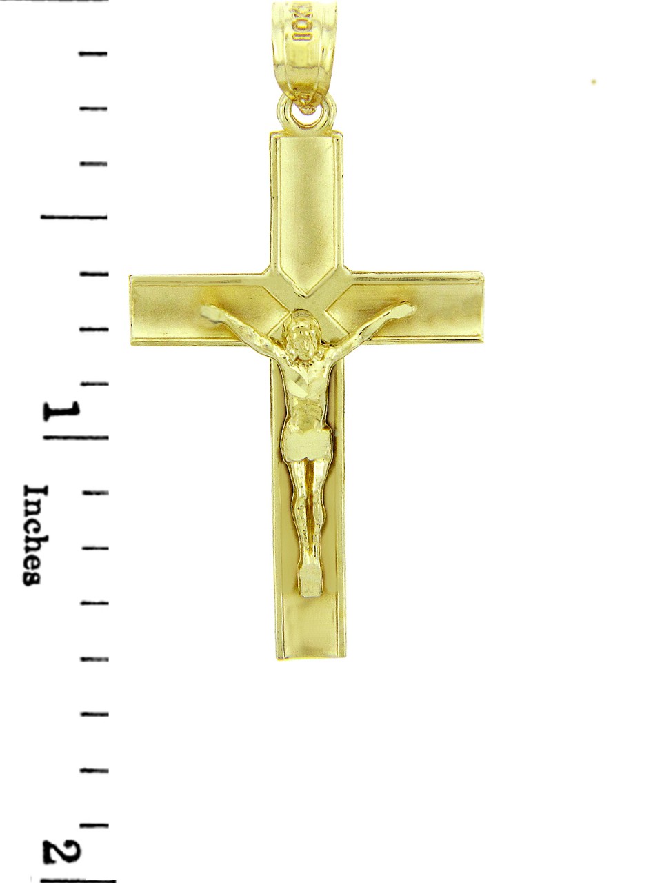 Yellow Gold Redeemer Crucifix, view 2